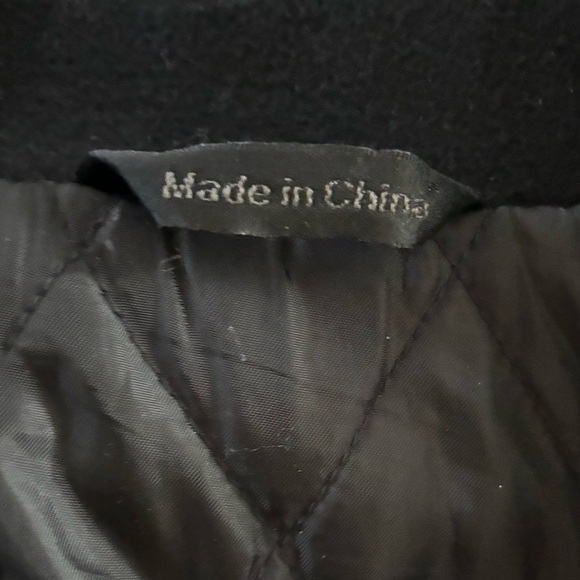 Lauren Ralph Lauren Black Cashmere Blend Notched Collar Lined Overcoat 40R - Picture 5 of 9